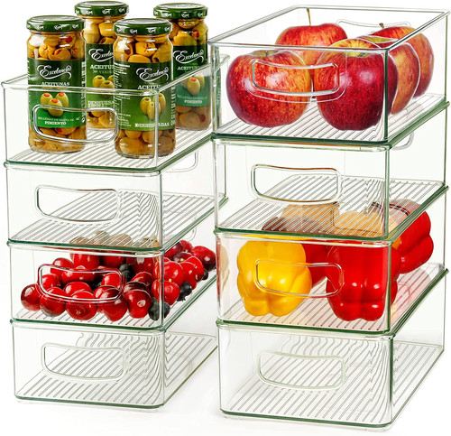 Clear storage bins - clear,
